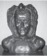 Self-portrait in sculpture
