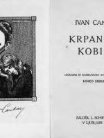 Title page of Ivan Cankar's Krpanova kobila